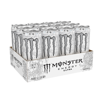 可口可乐  魔爪（Monster） 无糖超越 能量饮料 风味饮料 功能饮料 330ml*12罐礼盒装