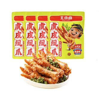 王小卤  椒麻虎皮凤爪椒麻味210g*4袋卤鸡爪独立包装