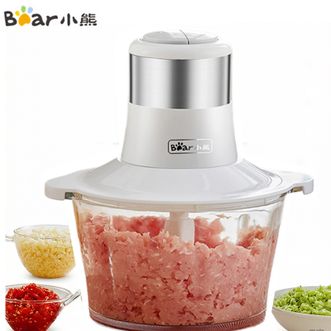 小熊/Bear  家用电动多功能绞馅机料理搅拌机婴儿辅食机碎肉机 2L容量QSJ-C03A1