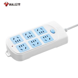 公牛（BULL）  超功率保护插座6位总控全长1.8米GN-603