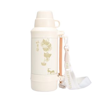火象  小幸运不锈钢旅行壶 象牙白 1200ml 水壶HXB-BW163