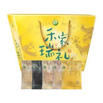 禾煜瑞礼杂粮礼盒1350g黑米高粱米燕麦米玉米渣米仁