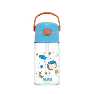膳魔师（THERMOS）  儿童水杯上学便携吸管杯杯套提手幼儿园畅吸小学生杯BBSD