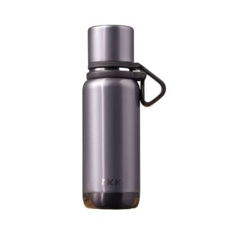 TKK  大容量保温杯不锈钢食品级316杯子焖泡茶水分离壶550ml 悦境子弹头保温杯 玛瑙紫 TKK-2038