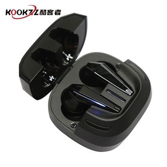KOOKZZ  蓝牙耳机高音质入耳式运动游戏低延迟超长续航ENC双唛降噪 R07黑色
