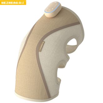 和正  膝盖按摩仪 振动无线热敷腿部关节膝部按摩器 肩部肘部老人关节炎老寒腿热敷 轻柔环抱式保暖护膝HZ-X3（单支装）金秋黄