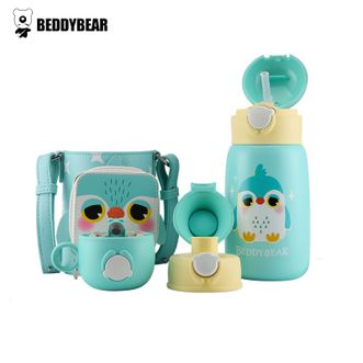 杯具熊（beddybear）   儿童保温杯毛绒系列幼儿园宝宝杯子小学生 熊抱儿童杯-呆呆企鹅 530ml