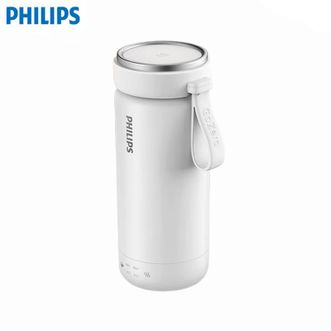 飞利浦/Philips  烧水杯AWP2779【晨雾白】保温杯加热水杯壶迷你便携式旅行出差恒温杯男女士商务礼品350ml