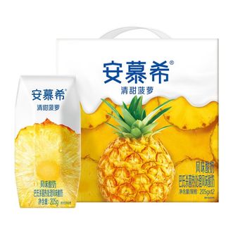 伊利  12盒1箱安慕希菠萝口味酸奶205克
