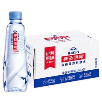 伊利  伊刻活泉弱碱性天然矿泉水饮用水330ml*24瓶