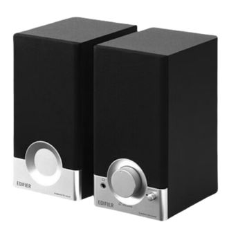 漫步者  R18T 2.0声道 木质多媒体音响音箱 电脑音响 黑色