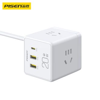 品胜（PISEN)   20W魔方充电器 多口Type-C/USB 4位5孔桌面排插  适用苹果充电头PD快充小米华为手机