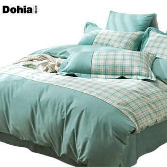 多喜爱/Dohia  全棉简约三件套 霍伊 简约时尚100%棉床品套件 152*218cm