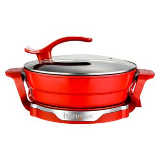 翰乐  魔味美食锅分体式电火锅可拆洗不粘锅多功能锅 5L