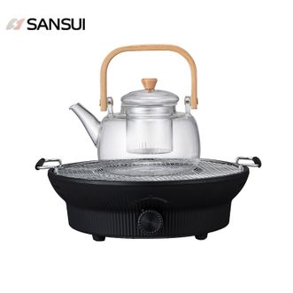 山水/Sansui  多功能电陶炉带玻璃壶+烤网 ST-20HG14