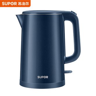 苏泊尔（SUPOR）  电热水壶1.5L 家用烧水壶新款保温一体304不锈钢煮水开水电水壶  双层防烫 SW-15T101C
