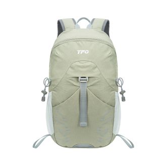 TFO  可收纳户外包 轻便折叠双肩徒步登山背包9202454J00 卡其色 20-35L
