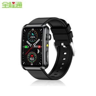 全程通  智能手表TK77 免扎针测血糖血压智能手环心率ECG心电图血氧测血脂尿酸运动智能健康手表