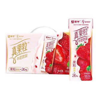 蒙牛  真果粒草莓果粒250g×12盒