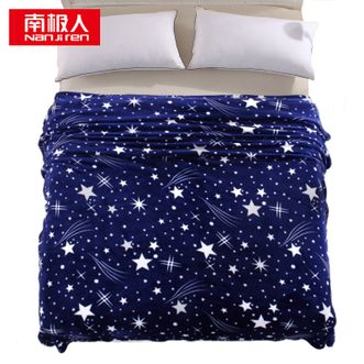 南极人（Nanjiren）  法兰绒毛毯