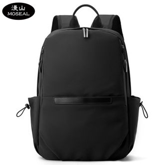 漫山/MOSEAL  背包男高级感双肩包大容量户外旅行背包学生书包电脑背包 MS-F8127经典黑