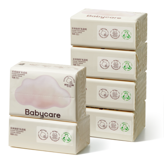babycare  云柔加厚乳霜纸巾108抽/包-6包/提  BC2003206
