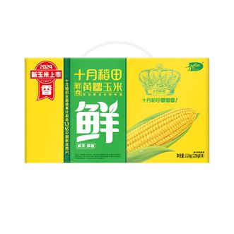 十月稻田  玉米鲜食玉米2.2kg东北黄甜糯早晚餐方便健康食品速食