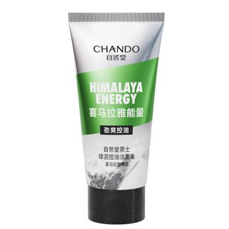 自然堂/Chando  男士喜马拉雅绿泥控油洁面膏120g