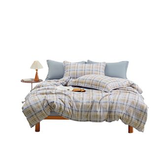 无印良品  纺品 磨毛绒四件套-格律