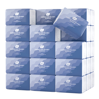 植护  黯蓝烟波压花纸面巾24包