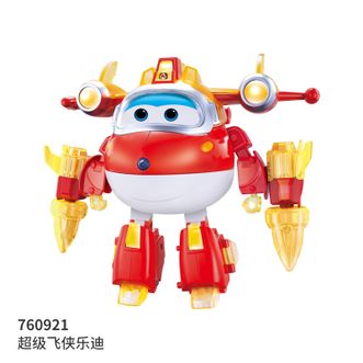 奥迪双钻 超级飞侠愿望守护者—乐迪 760921 声光变形机器人 儿童玩具礼物