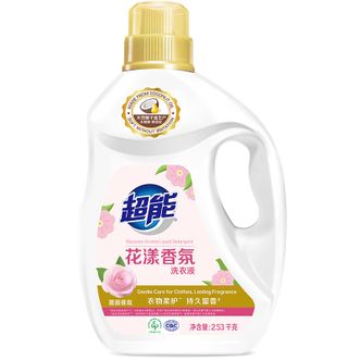 超能  花漾香氛洗衣液 温和不伤手 持久留香易漂洗 2.53kg
