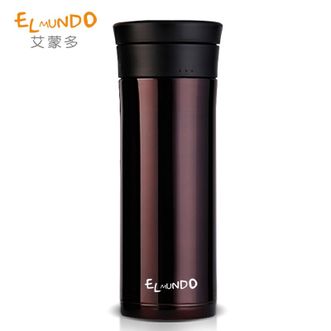 膳魔师（THERMOS）  艾蒙多保温杯500ml容量不锈钢真空办公泡茶水杯ESYC-500咖啡色