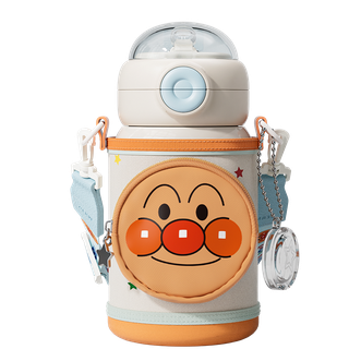 格沵/germ  面包超人系列正义星球保温杯316不锈钢保温内胆一盖多用保温杯550ml（巴士蓝） GE-AN24AW-B114