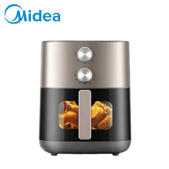 美的/Midea  空气炸锅免翻面蒸烤一体双热源可视窗口家用大容量6.5L金属内腔MF-KZE6559