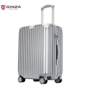 银座（GNZA）A-8953L复古商务拉链拉杆箱26英寸银色