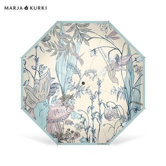 玛丽亚.古琦（MARJA KURKI）  便携黑胶晴雨两用伞森林妖精 9RR634156绿色