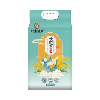 邻家饭香  东北大米长粒香米5kg袋装 软糯香甜香味纯正家用煮饭大米