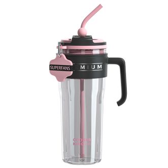 炊大皇（COOKER KING）  巨无霸水杯Tritan材质1.2L便携高颜值塑料杯双饮冰霸杯耐摔杯子