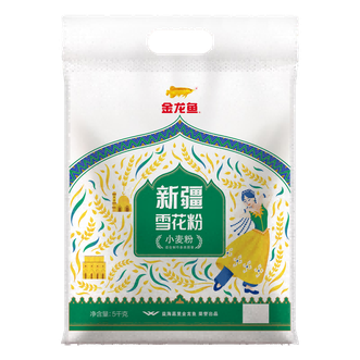 金龙鱼  新疆雪花粉 高筋细面5KG