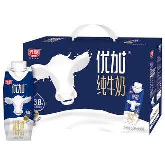 光明  优加梦幻盖便携包 纯牛奶 3.8g乳蛋  250ml*10盒