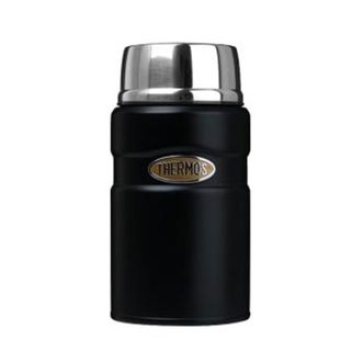 膳魔师（THERMOS）  316不锈钢保温饭盒720ml 通勤保温桶便当盒学生上班族焖烧杯 TCLF-720S-MBK