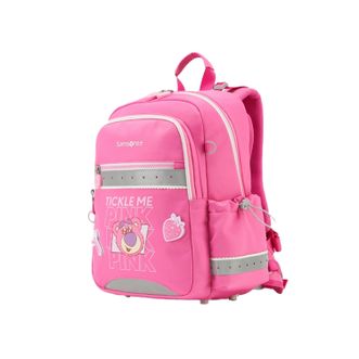 新秀丽/Samsonite  小学生书包迪士尼款 男女生一到五年级护脊款背包TU7 藏蓝色奇奇蒂蒂/玫红色草莓熊