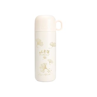 火象  小幸运保温杯 白色 500ML保温水杯 内胆底部316不锈钢 HXB-BW164