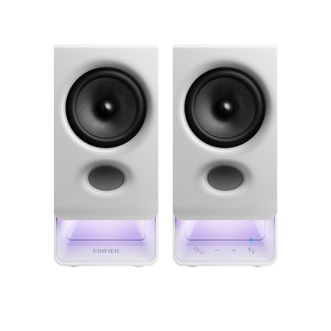 漫步者/EDIFIER  桌面2.0电脑蓝牙音响 幻彩氛围灯效无线USB音箱R20白 电视电脑音箱