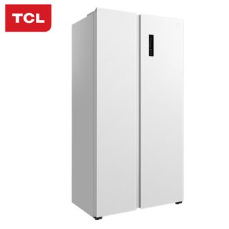 TCL  455升对开门超薄大容量超薄可嵌入风冷无霜一级能效家用电冰箱R455V7-S