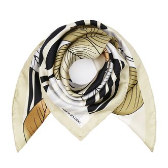 玛丽亚古琦（MARJA KURKI)欧美风桑蚕丝丝巾米色拥抱自然1NN111061