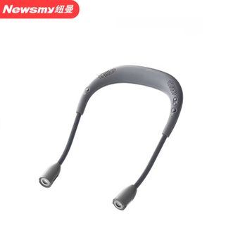纽曼（Newmine）  挂脖式无线蓝牙音箱 PBS002 能量灰 颈挂式户外运动骑行照明警示夜行应急灯音响小型家用便携式语音播报器