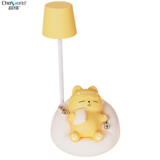 超维/Chaowei  睡猫小夜灯 拍拍灯台灯 氛围灯柔光伴睡灯婴儿宝妈喂奶灯母婴灯 办公室装饰灯卧室柔和床头灯小台灯MG-A03黄色
