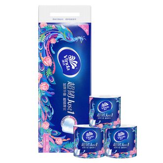 维达  超韧4层180克10卷/提实亲肤纸超韧无芯卷纸